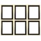 Creative Mark Illusions Floater Canvas Frame, Walnut and Gold, 3/4 in - Pack of 6, Ideal for Galleries, Artists & Professionals, Frames for Canvas Paintings, Complete Hanging Hardware
